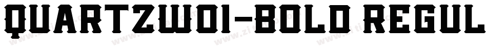 QuartzW01-Bold Regul字体转换